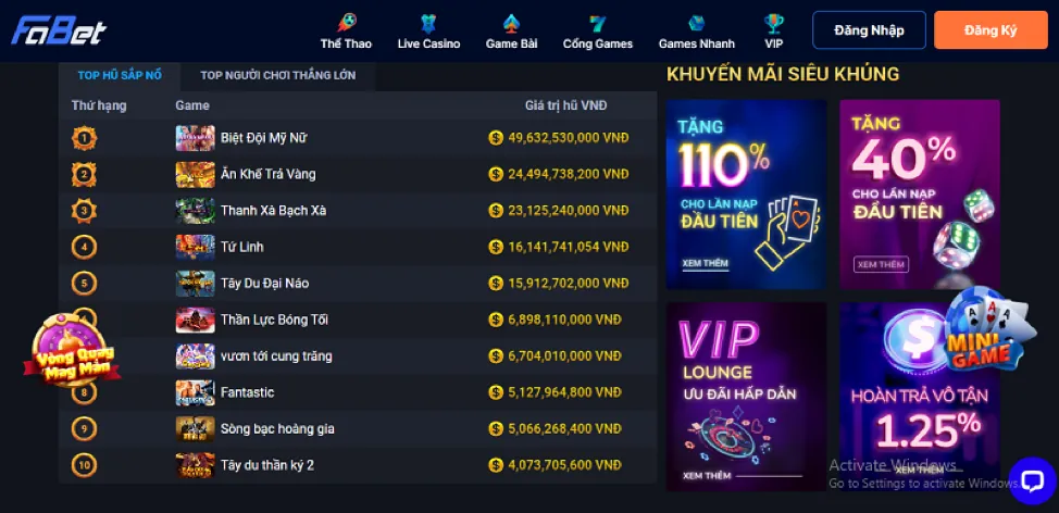 Cấp độ VIP Đồng OKVIP